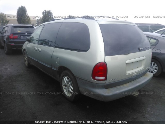 1B4GP54G9YB657777 - 2000 DODGE GRAND CARAVAN LE GRAY photo 3