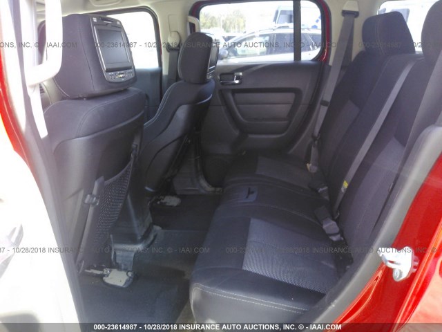 5GTDN136968109312 - 2006 HUMMER H3 RED photo 8