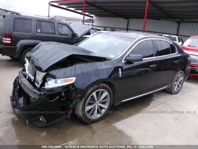 1LNHM94R39G609460 - 2009 LINCOLN MKS BLACK photo 2