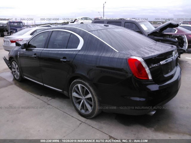 1LNHM94R39G609460 - 2009 LINCOLN MKS BLACK photo 3