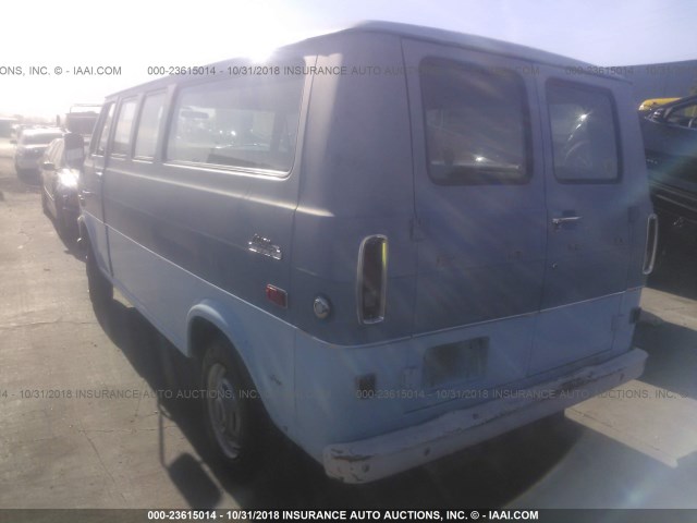 E32GHR02133 - 1973 FORD VAN BLUE photo 3