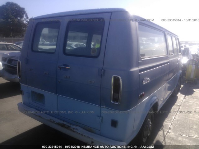 E32GHR02133 - 1973 FORD VAN BLUE photo 4