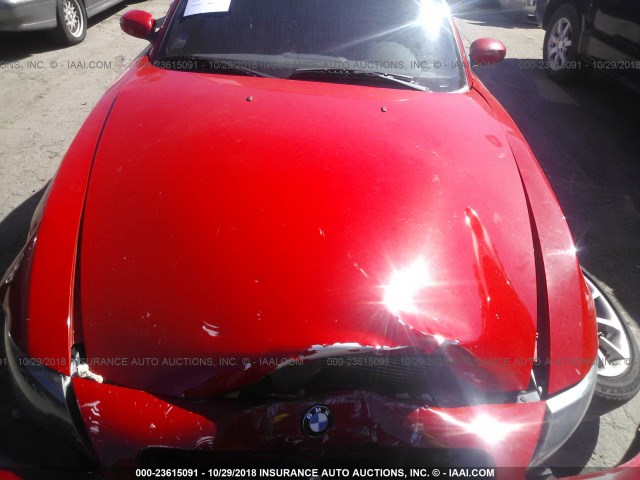 4USBU33566LW66058 - 2006 BMW Z4 3.0 RED photo 10