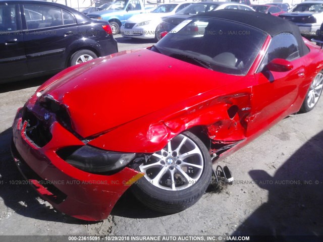 4USBU33566LW66058 - 2006 BMW Z4 3.0 RED photo 6