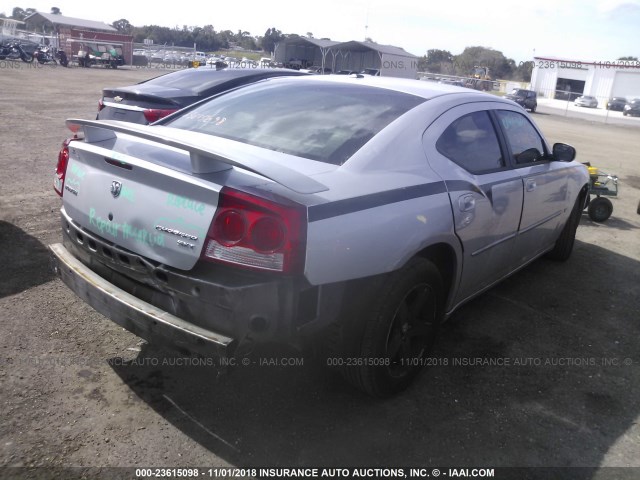 2B3CA3CV2AH267514 - 2010 DODGE CHARGER SXT SILVER photo 4