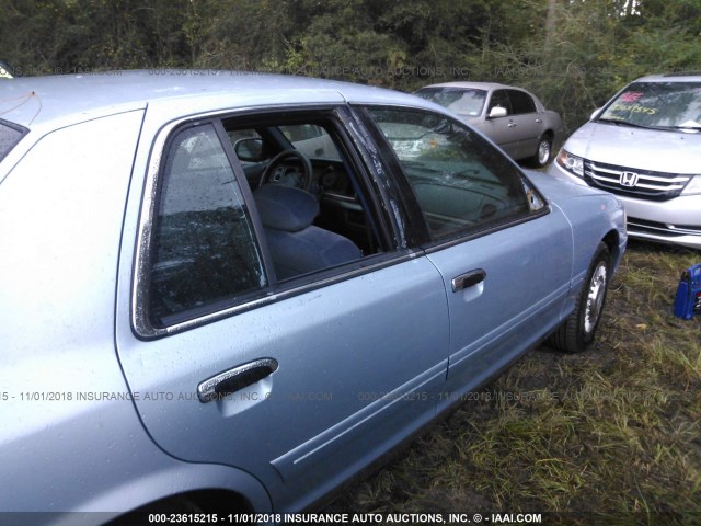 2FAFP73W01X203400 - 2001 FORD CROWN VICTORIA  BLUE photo 6