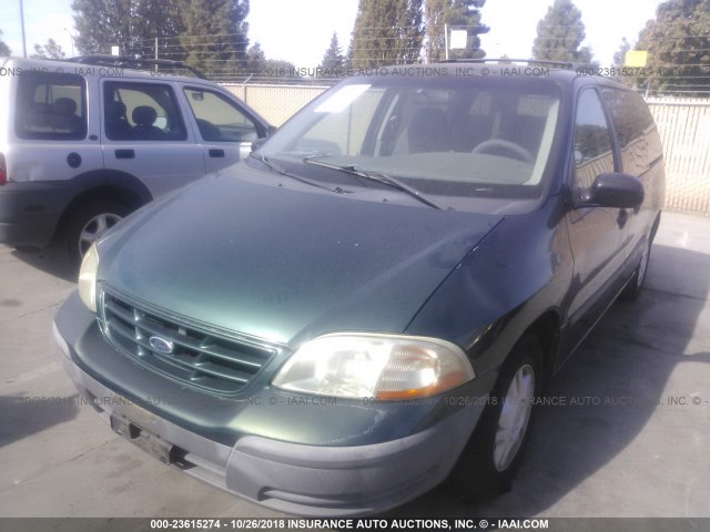 2FMZA5148YBA43932 - 2000 FORD WINDSTAR LX GREEN photo 2