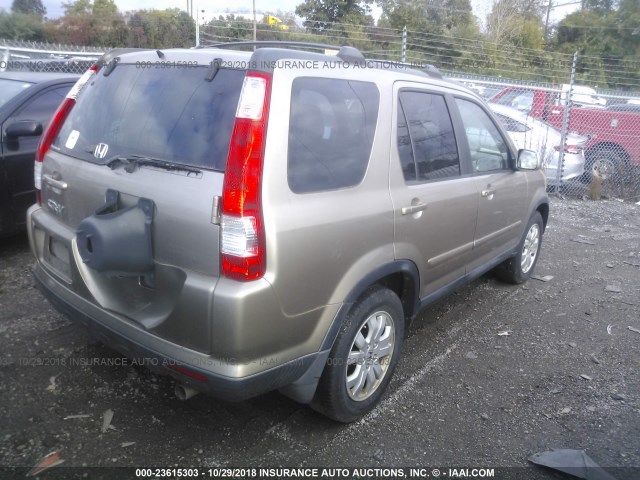 SHSRD78945U333813 - 2005 HONDA CR-V SE/EX BROWN photo 4