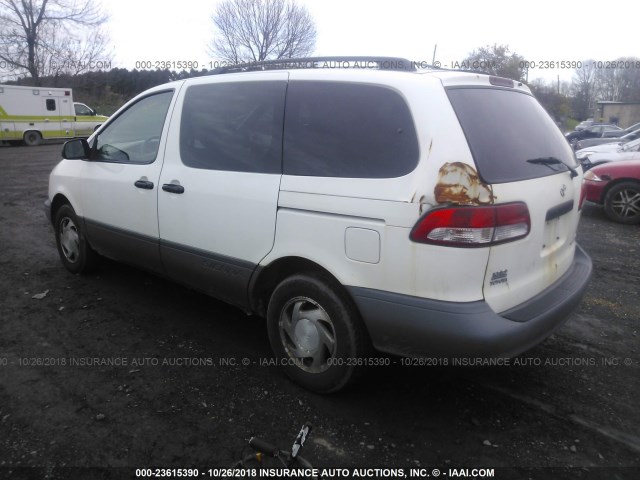 4T3ZF13C0WU048734 - 1998 TOYOTA SIENNA LE/XLE WHITE photo 3