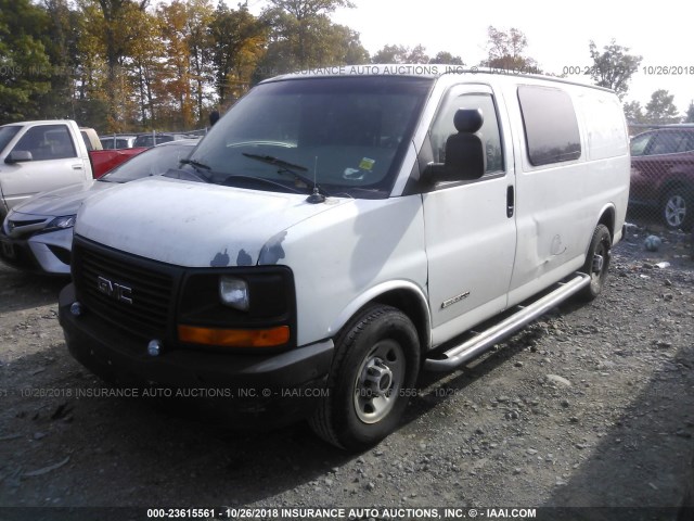 1GTGG25V251900569 - 2005 GMC SAVANA G2500 WHITE photo 2