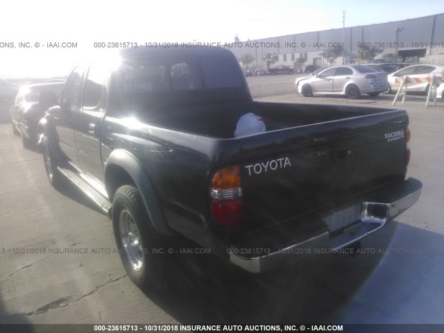 5TEGN92N01Z797770 - 2001 TOYOTA TACOMA DOUBLE CAB PRERUNNER BLACK photo 3