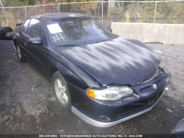 2G1WX12K839402054 - 2003 CHEVROLET MONTE CARLO SS BLACK photo 1