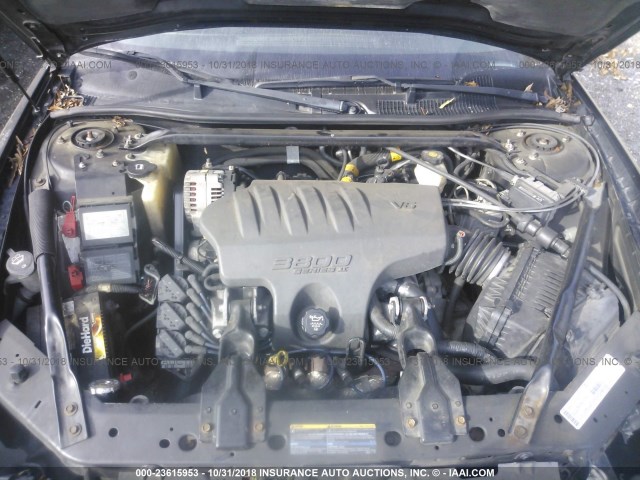 2G1WX12K839402054 - 2003 CHEVROLET MONTE CARLO SS შავი ფოტო 10