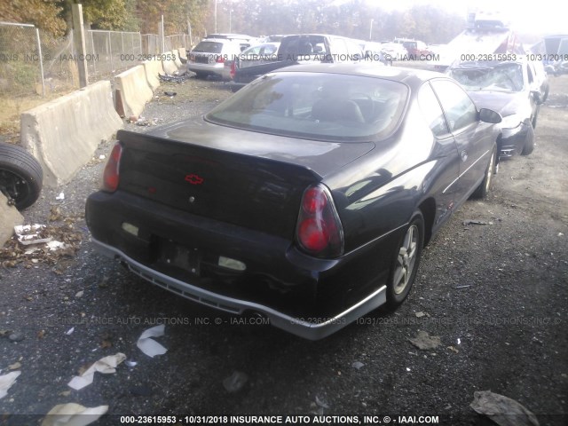 2G1WX12K839402054 - 2003 CHEVROLET MONTE CARLO SS BLACK photo 4