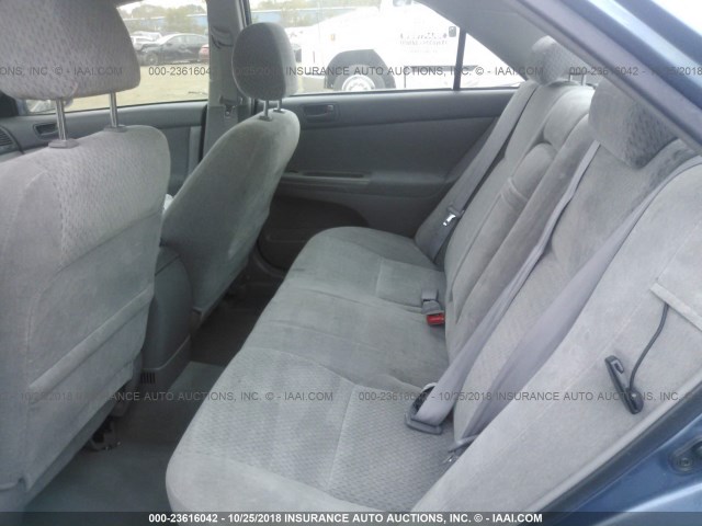 4T1BE32K73U787578 - 2003 TOYOTA CAMRY LE/XLE/SE BLUE photo 8