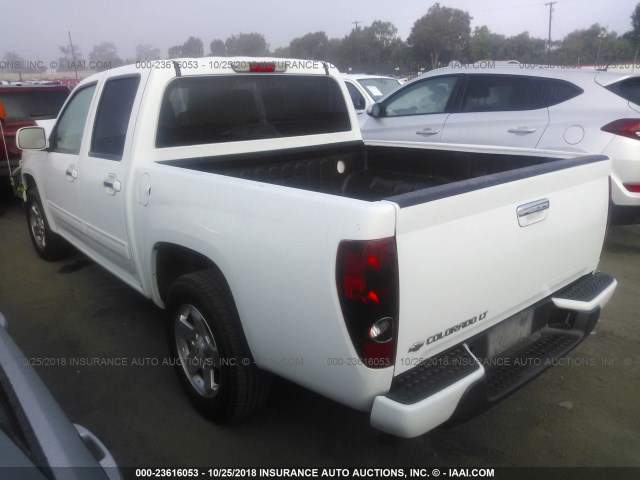 1GCDSCF95C8134656 - 2012 CHEVROLET COLORADO LT WHITE photo 3