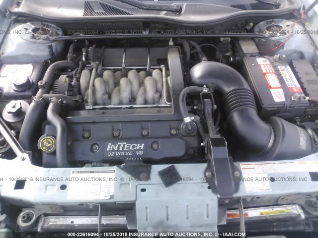 1LNFM97V1WY714231 - 1998 LINCOLN CONTINENTAL  Niebieski zdjęcie 10