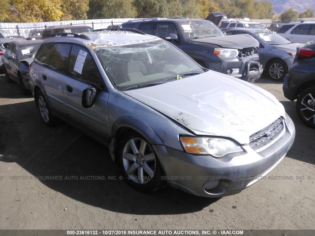 4S4BP61C667329152 - 2006 SUBARU LEGACY OUTBACK 2.5I SILVER photo 1