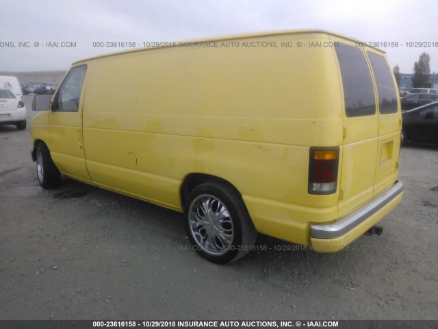 1FTEE14N4PHA65867 - 1993 FORD ECONOLINE E150 VAN YELLOW photo 3