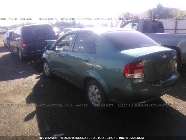 KL1TJ52654B192851 - 2004 CHEVROLET AVEO LS GREEN photo 3