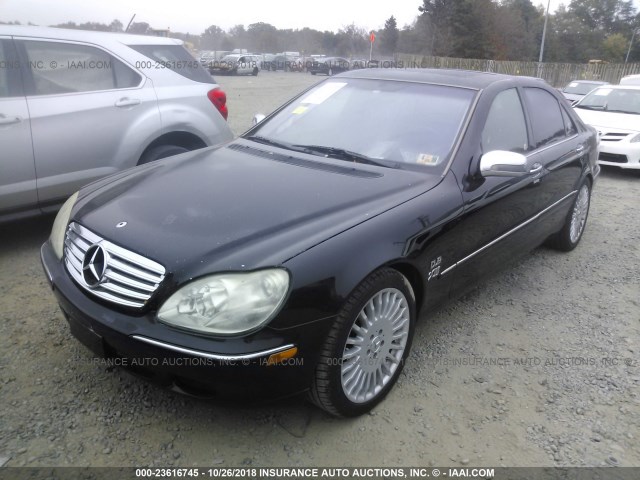 WDBNG70J2YA065357 - 2000 MERCEDES-BENZ S 430 BLACK photo 2