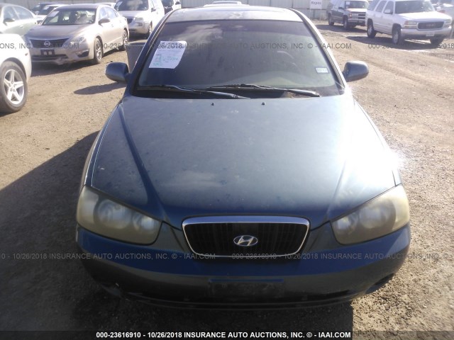 KMHDN45D63U490376 - 2003 HYUNDAI ELANTRA GLS GREEN photo 6