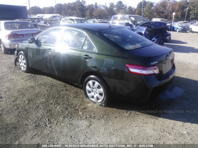 4T1BF3EKXBU599354 - 2011 TOYOTA CAMRY SE/LE/XLE GREEN photo 3