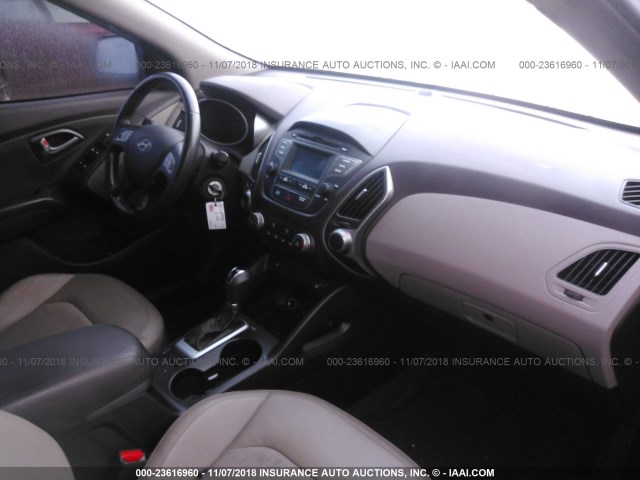 KM8JUCAGXFU021876 - 2015 HYUNDAI TUCSON LIMITED/SE BLUE photo 5