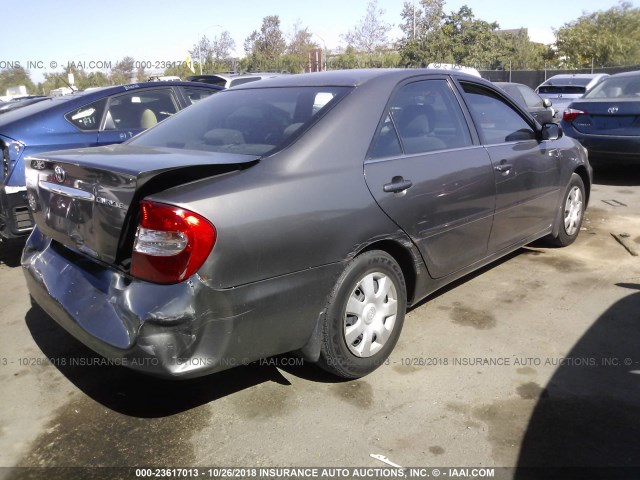 JTDBE32K830230450 - 2003 TOYOTA CAMRY LE/XLE Сұр фото 4