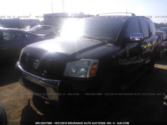 5N1AA08A74N703095 - 2004 NISSAN ARMADA SE/LE BLACK photo 6