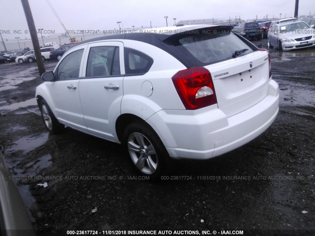 1B3CB3HA7BD255148 - 2011 DODGE CALIBER MAINSTREET WHITE photo 3