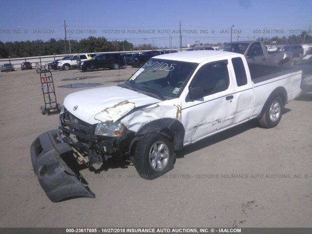 1N6DD26S82C385235 - 2002 NISSAN FRONTIER KING CAB XE WHITE photo 2