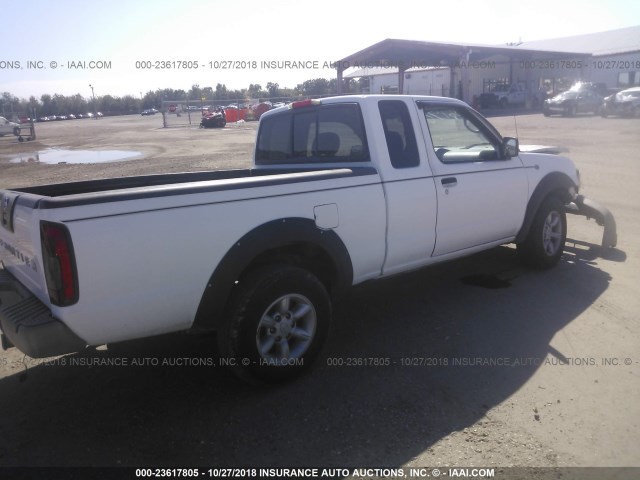 1N6DD26S82C385235 - 2002 NISSAN FRONTIER KING CAB XE WHITE photo 4