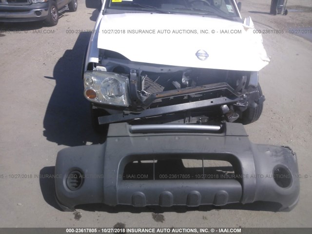 1N6DD26S82C385235 - 2002 NISSAN FRONTIER KING CAB XE WHITE photo 6