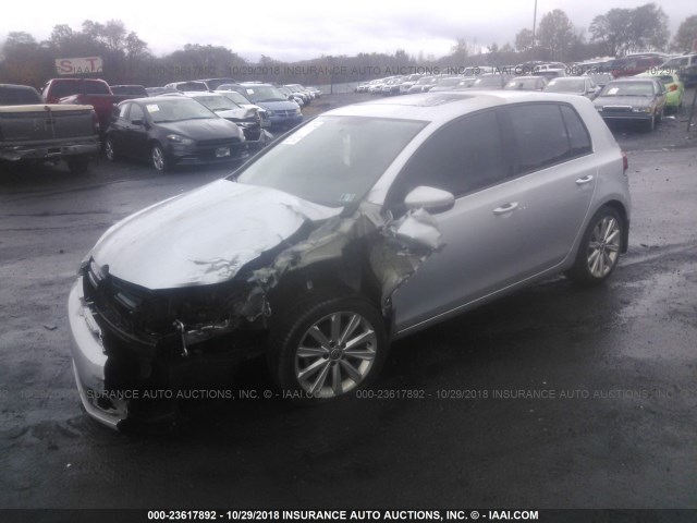 WVWDM7AJ3DW099986 - 2013 VOLKSWAGEN GOLF 银色 照片 2