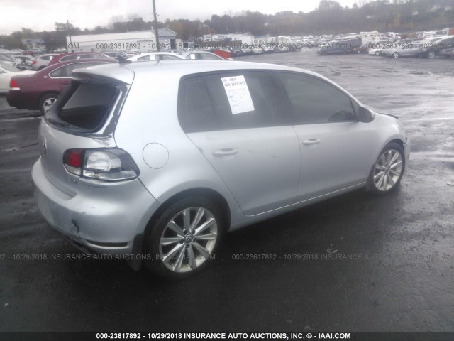 WVWDM7AJ3DW099986 - 2013 VOLKSWAGEN GOLF 银色 照片 4