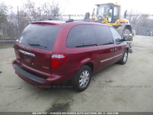 2A4GP54L67R295711 - 2007 CHRYSLER TOWN & COUNTRY TOURING RED photo 4