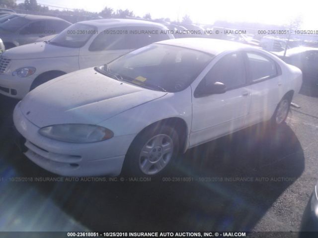 2B3HD46R03H521399 - 2003 DODGE INTREPID SE WHITE photo 2