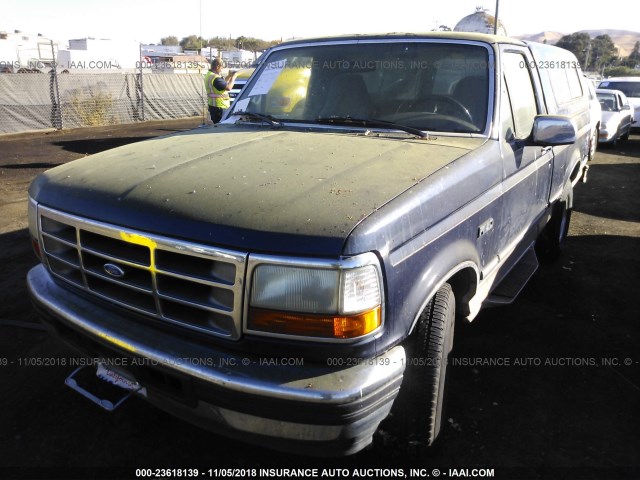 1FTDF15Y7SNB67014 - 1995 FORD F150 BLUE photo 2