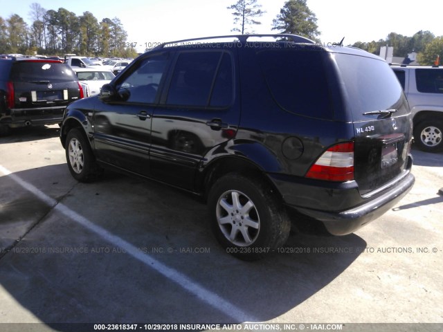4JGAB72EXXA073781 - 1999 MERCEDES-BENZ ML 430 黑色 照片 3