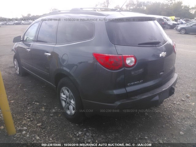 1GNEV13D79S148652 - 2009 CHEVROLET TRAVERSE LS GRAY photo 3