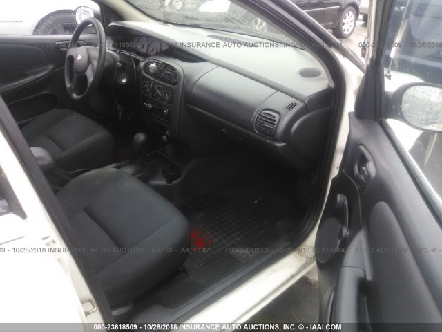 1B3ES26C94D506083 - 2004 DODGE NEON SE WHITE photo 5