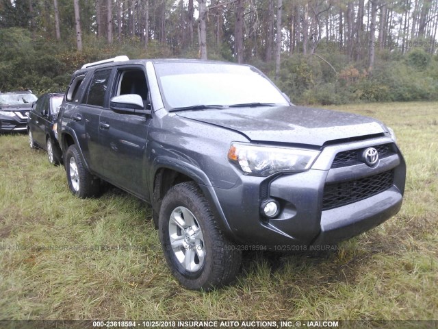 JTEBU5JR7J5537987 - 2018 TOYOTA 4RUNNER SR5 PREM/LTDL/TRAIL/TRD GRAY photo 1