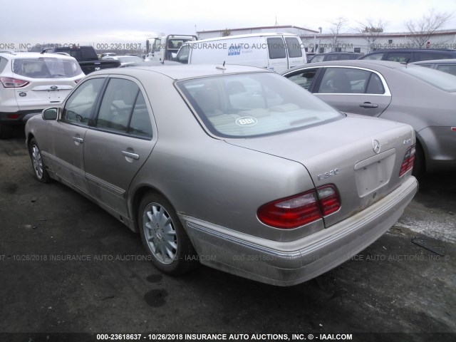 WDBJF82J31X054195 - 2001 MERCEDES-BENZ E 320 4MATIC TAN photo 3