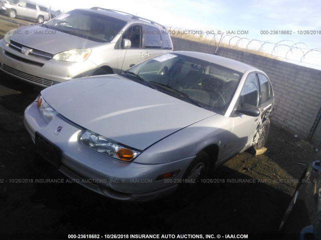 1G8ZH52811Z228046 - 2001 SATURN SL1 SILVER photo 2