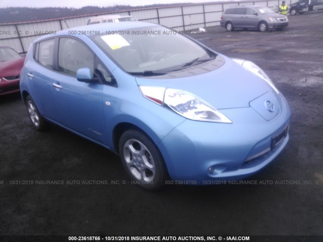 JN1AZ0CP5CT021077 - 2012 NISSAN LEAF SV/SL BLUE photo 1