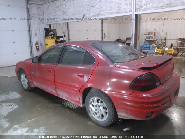 1G2NF52T81M604824 - 2001 PONTIAC GRAND AM SE1 RED photo 3