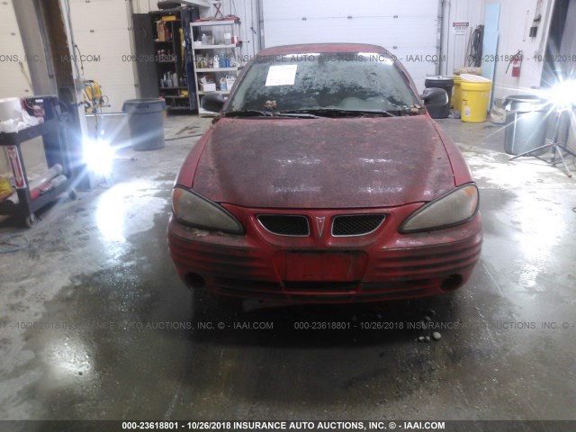 1G2NF52T81M604824 - 2001 PONTIAC GRAND AM SE1 RED photo 6