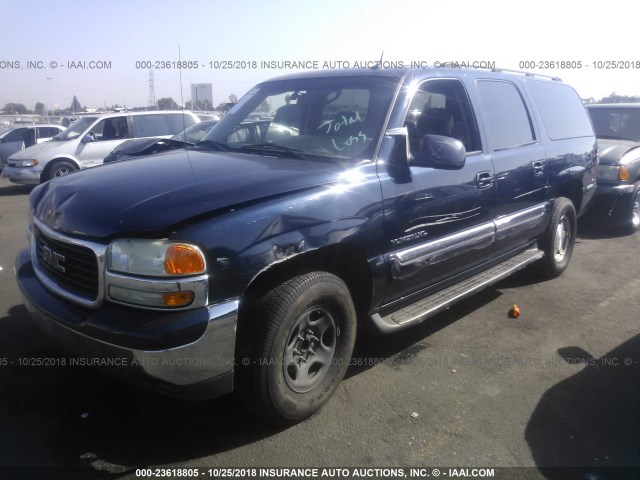 3GKEC16T64G314729 - 2004 GMC YUKON XL C1500 Dark Blue photo 2