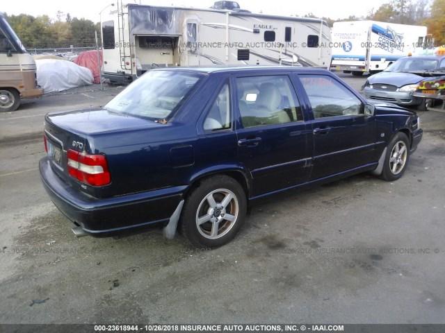 YV1LT56D2X2577066 - 1999 VOLVO S70 BLUE photo 4